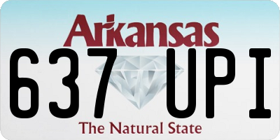 AR license plate 637UPI