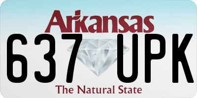 AR license plate 637UPK