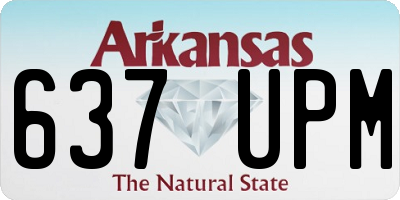 AR license plate 637UPM