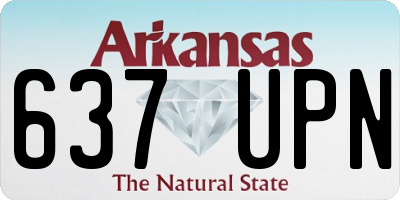 AR license plate 637UPN