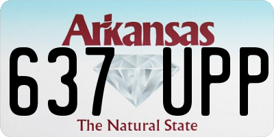 AR license plate 637UPP