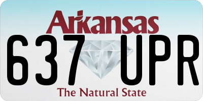 AR license plate 637UPR