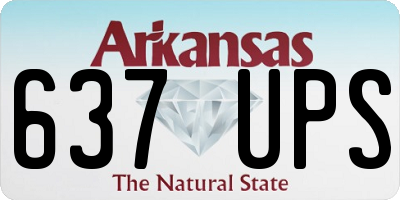 AR license plate 637UPS