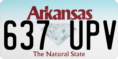 AR license plate 637UPV