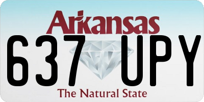 AR license plate 637UPY
