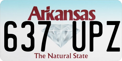 AR license plate 637UPZ