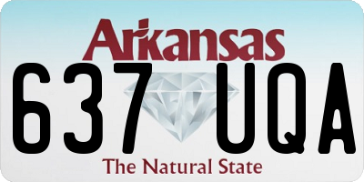 AR license plate 637UQA