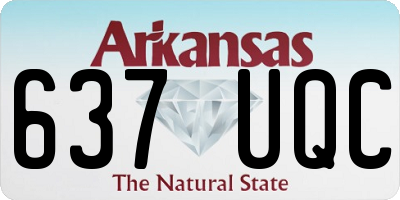 AR license plate 637UQC