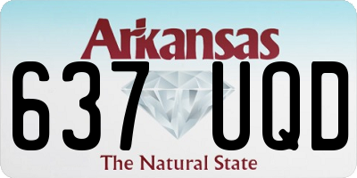 AR license plate 637UQD