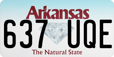 AR license plate 637UQE