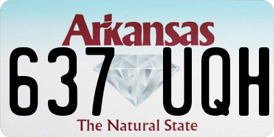 AR license plate 637UQH
