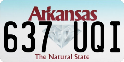 AR license plate 637UQI