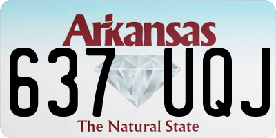 AR license plate 637UQJ