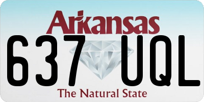 AR license plate 637UQL