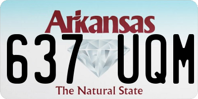 AR license plate 637UQM