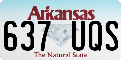 AR license plate 637UQS