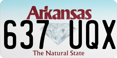 AR license plate 637UQX