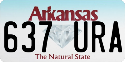 AR license plate 637URA