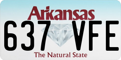 AR license plate 637VFE