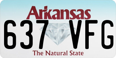 AR license plate 637VFG