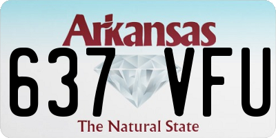 AR license plate 637VFU