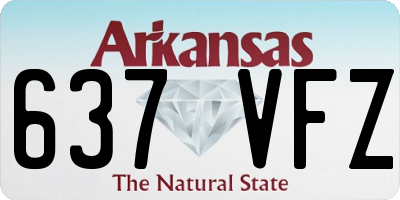 AR license plate 637VFZ