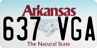 AR license plate 637VGA