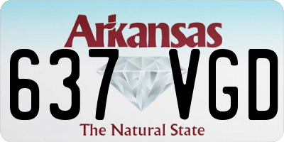 AR license plate 637VGD