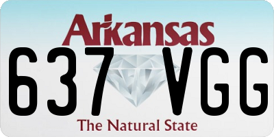 AR license plate 637VGG