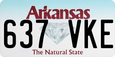AR license plate 637VKE