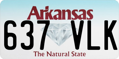 AR license plate 637VLK