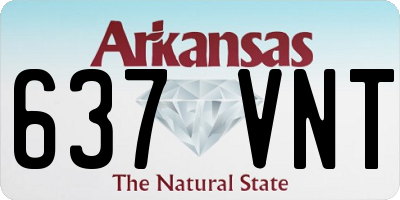 AR license plate 637VNT