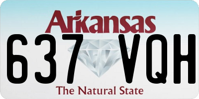 AR license plate 637VQH