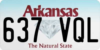 AR license plate 637VQL