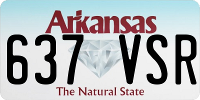AR license plate 637VSR