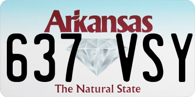 AR license plate 637VSY