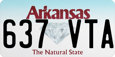 AR license plate 637VTA