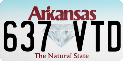 AR license plate 637VTD