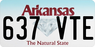 AR license plate 637VTE