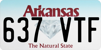 AR license plate 637VTF