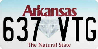 AR license plate 637VTG