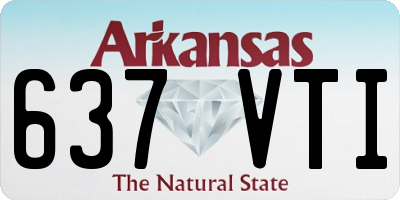AR license plate 637VTI