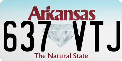 AR license plate 637VTJ