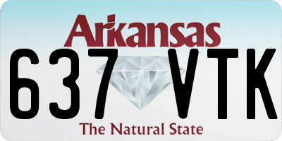 AR license plate 637VTK