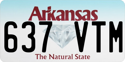 AR license plate 637VTM