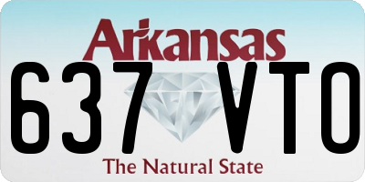 AR license plate 637VTO
