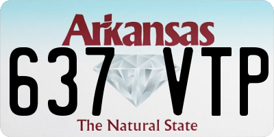 AR license plate 637VTP