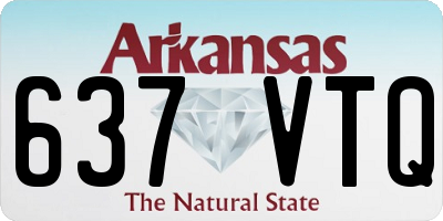 AR license plate 637VTQ