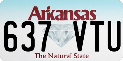 AR license plate 637VTU