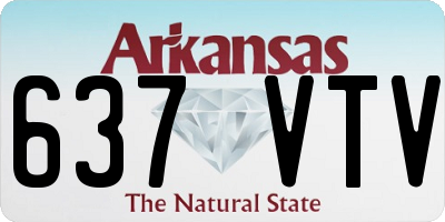 AR license plate 637VTV